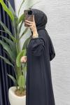 Mina Elbise Tesettür Giyim  Siyah