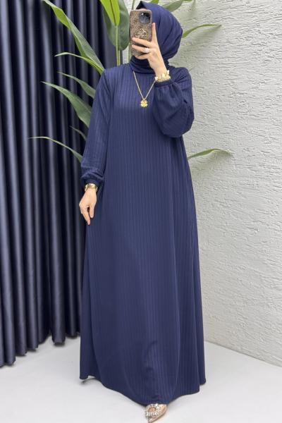Mina Elbise Tesettür Giyim  Lacivert