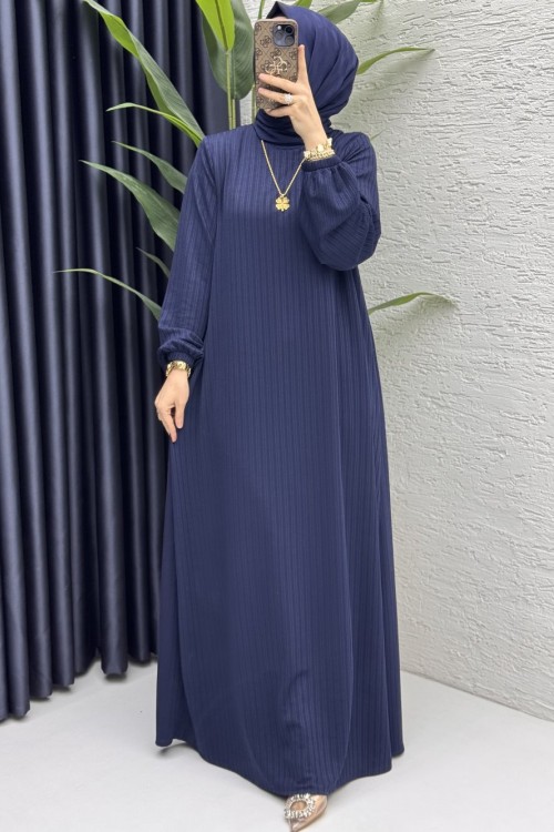 Mina Elbise Tesettür Giyim  Lacivert