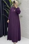 Mina Elbise Tesettür Giyim  Mor