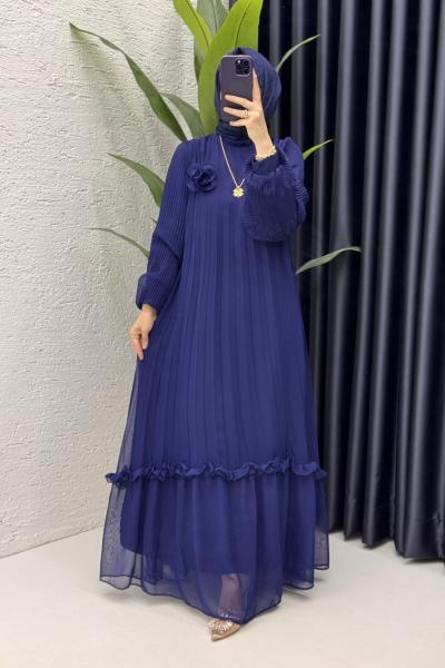 Nurşah Elbise Tesettür Giyim Lacivert