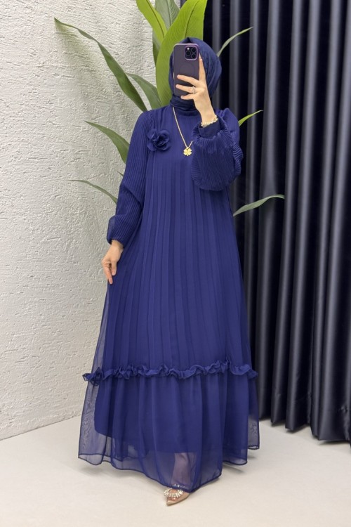 Nurşah Elbise Tesettür Giyim Lacivert