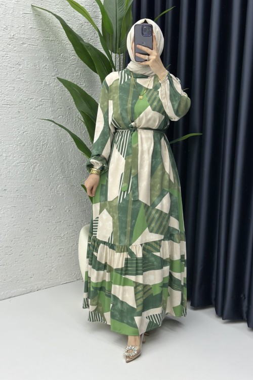 Özgen Elbise Yeşil