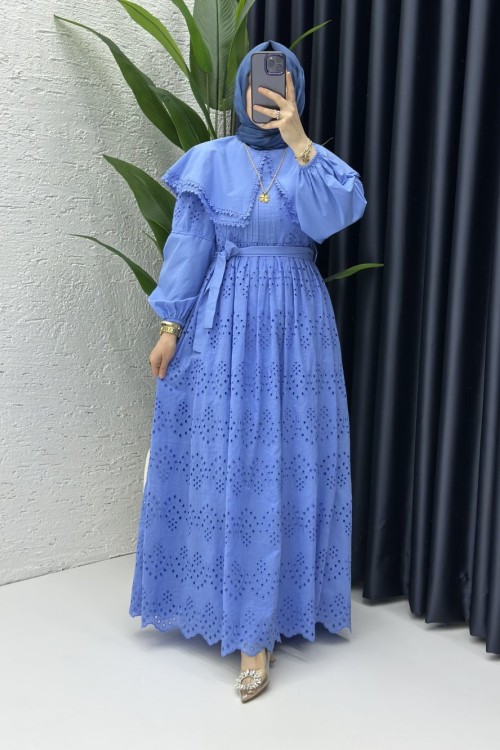 Prenses Elbise Mavi