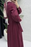 Sadem Elbise Tesettür Giyim  Vişne