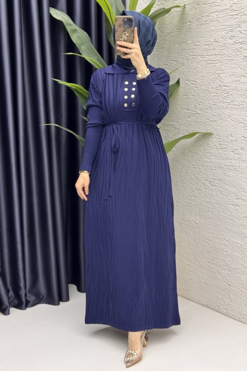 Seher Elbise Tesettür Giyim  Lacivert