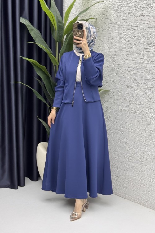 Selen Takım Tesettür Giyim  Lacivert