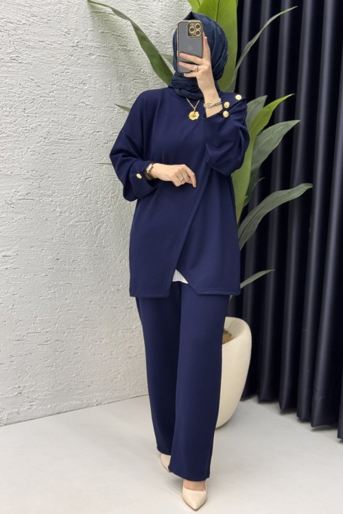 Sema Takım Tesettür Giyim  Lacivert