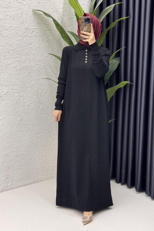 Seray Elbise Tesettür Giyim  Siyah