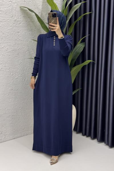 Seray Elbise Tesettür Giyim Lacivert