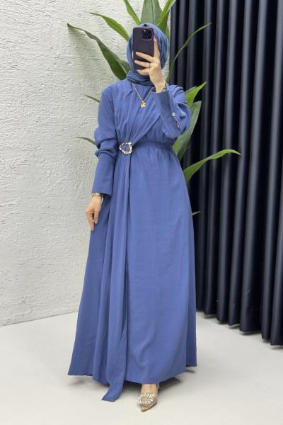 Sevde Elbise Tesettür Giyim İndigo