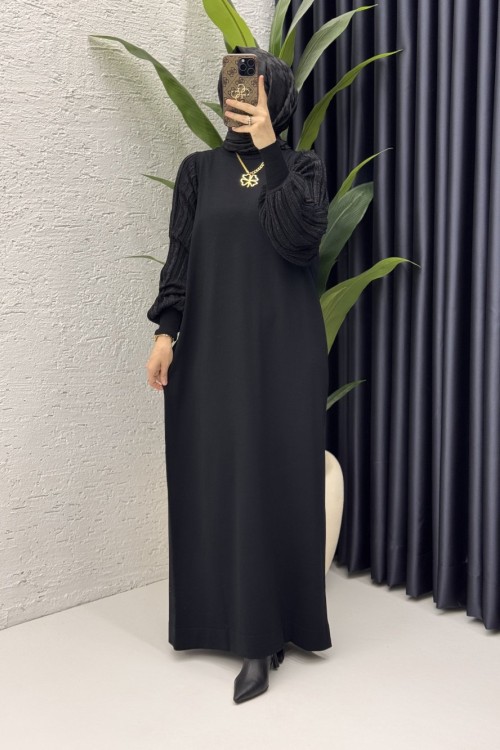Simge Elbise Tesettür Giyim  Siyah