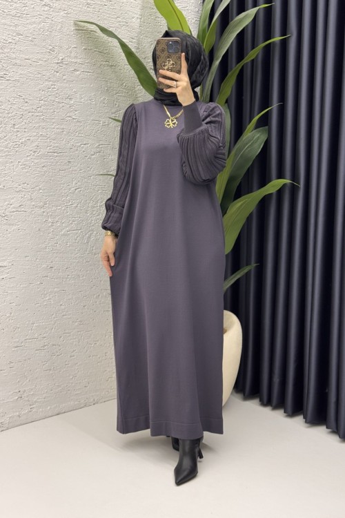 Simge Elbise Tesettür Giyim  Füme