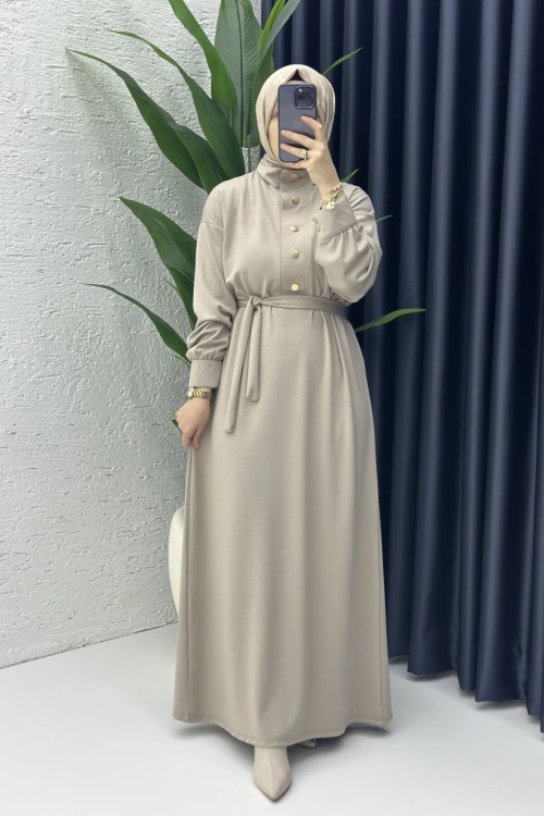 Sinem Elbise Taş Rengi