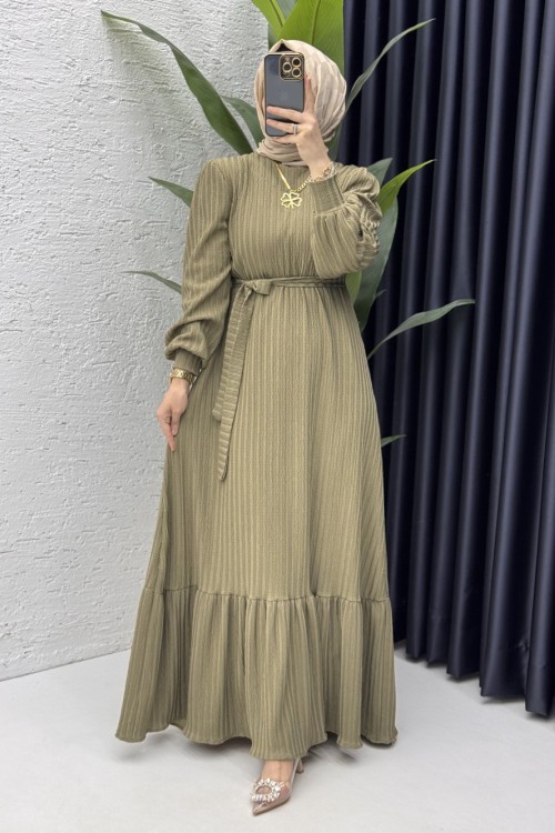 Sultan Elbise Tesettür Giyim  Yeşil