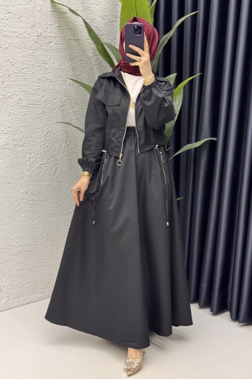 Tuana Takım Tesettür Giyim Siyah