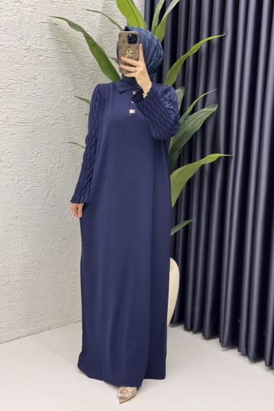 Umay Elbise Tesettür Giyim Lacivert