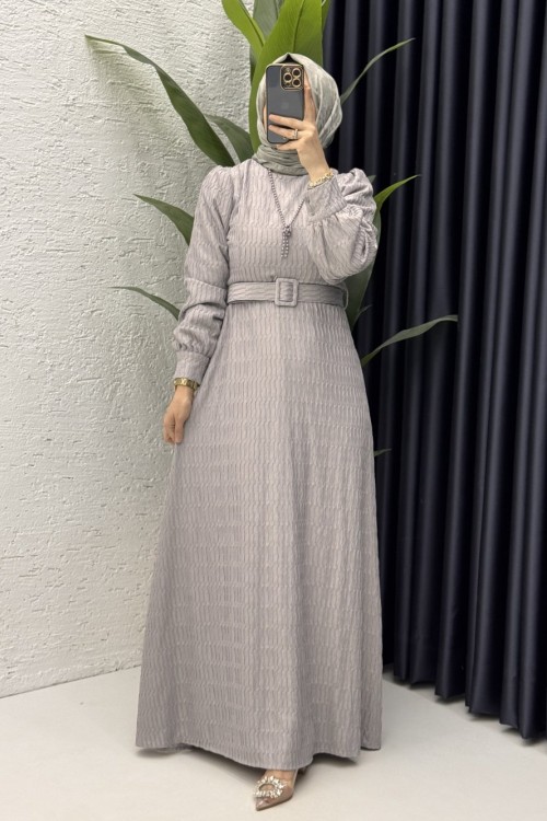 Vildan Elbise Tesettür Giyim  Gri