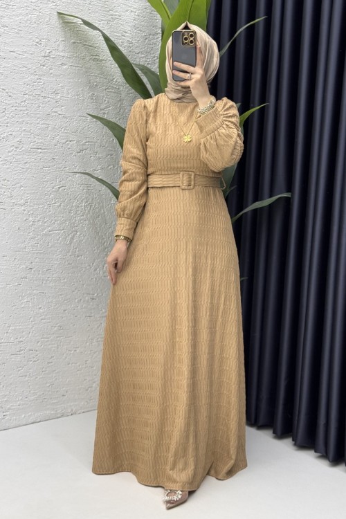 Vildan Elbise Tesettür Giyim  Camel