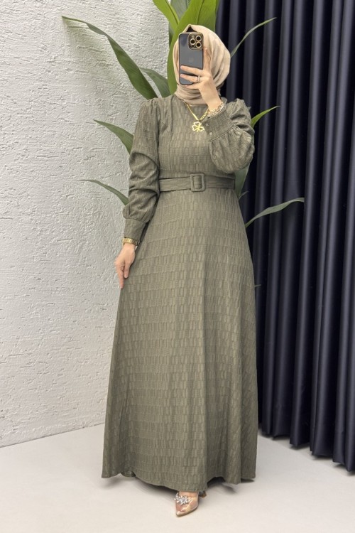 Vildan Elbise Tesettür Giyim  Haki