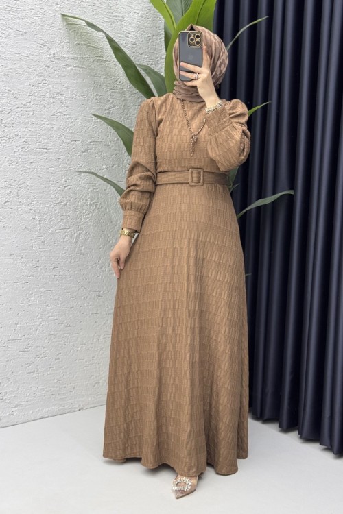 Vildan Elbise Tesettür Giyim  Latte