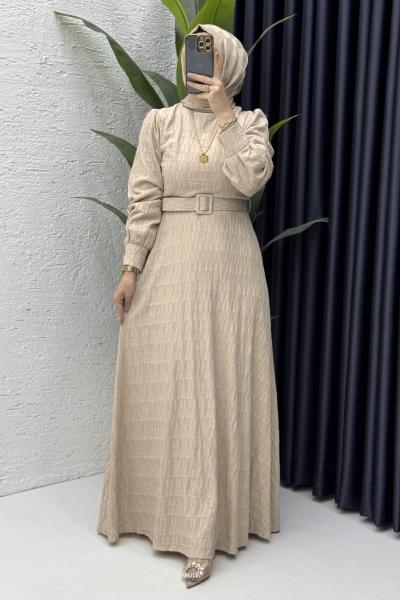 Vildan Elbise Tesettür Giyim  Taş Rengi