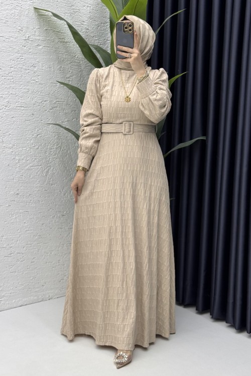 Vildan Elbise Tesettür Giyim  Taş Rengi