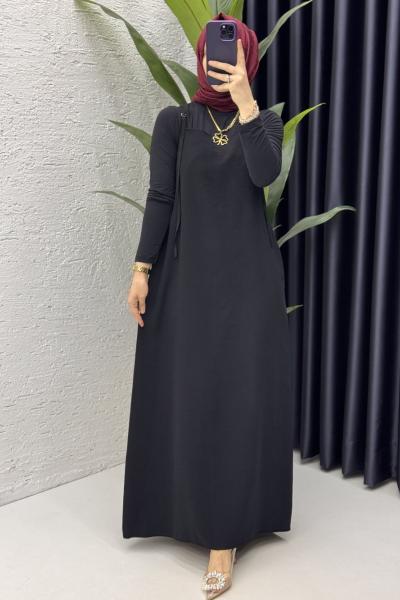 Yağmur Jile Tesettür Giyim Siyah