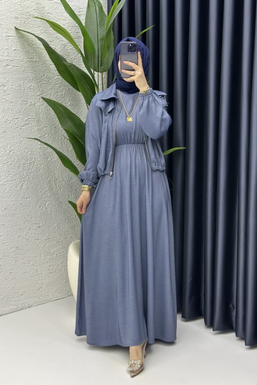 Yıldız elbise Lacivert