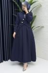 Zahidar Elbise Tesettür Giyim  Lacivert