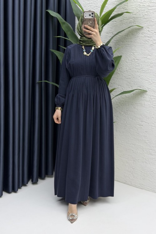 Zişan Elbise Tesettür Giyim  Lacivert