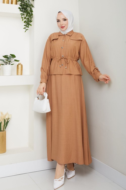 Vizon Moda Etek Takım Tesettür Giyim Vizon