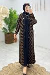 Siyah Sıla Triko Takım Tesettür Giyim  Siyah