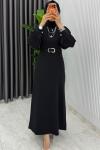 Siyah  Nisa Elbise Tesettür Giyim  Siyah