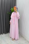 Pembe  Premıum Ceylan Elbise Tesettür Giyim  Pembe