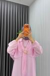 Pembe  Premıum Ceylan Elbise Tesettür Giyim  Pembe